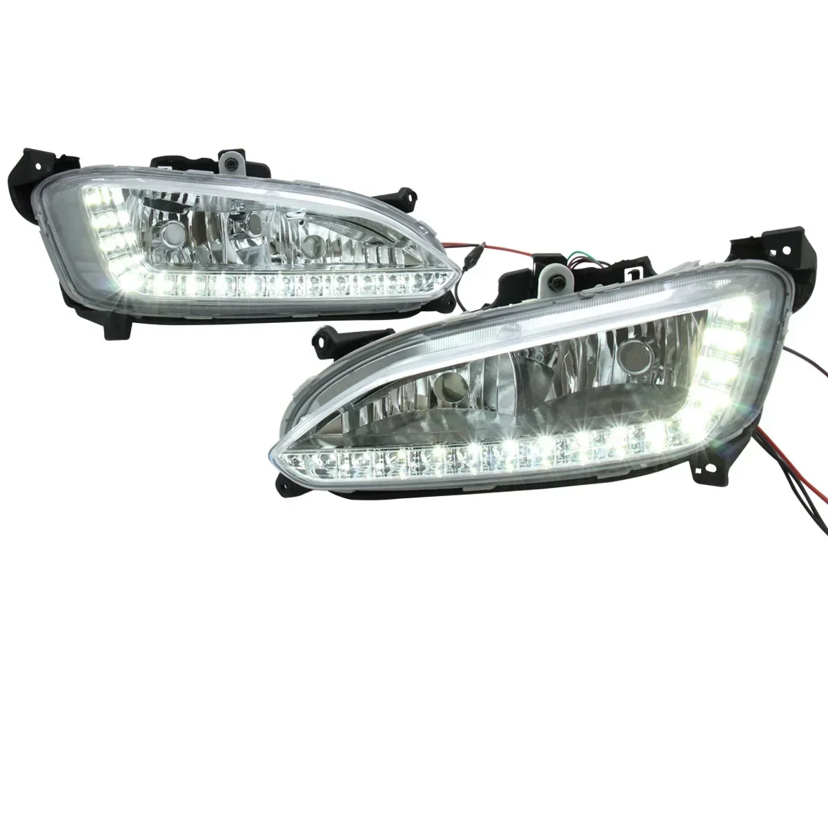 Front Bumper Fog Light Foglight DRL Day Light for Hyundai HY Santa Fe IX45 2013 2014 2015 Car Headlight Assembly