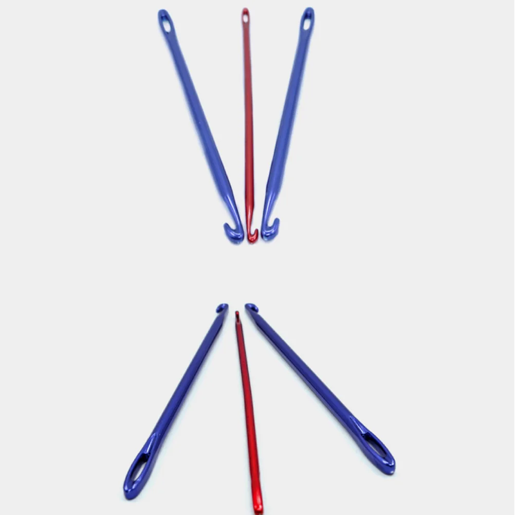 

3Pcs Set Durable Practical Colored Aluminium Crochet Knitting Sewing Needles Various Sizes Sweater Scarf Hat