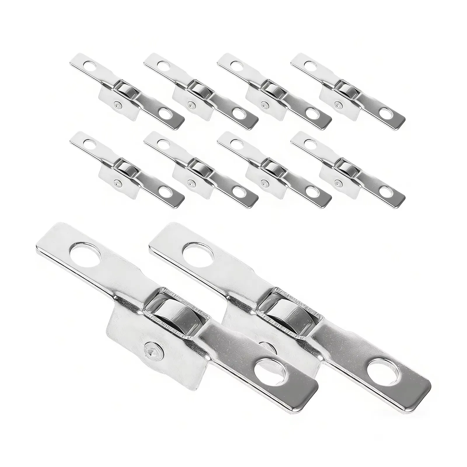 10X metal sliding window door rollers- Pre-drilled holes for easy installation, heavy-duty track rollers, window door accessorie