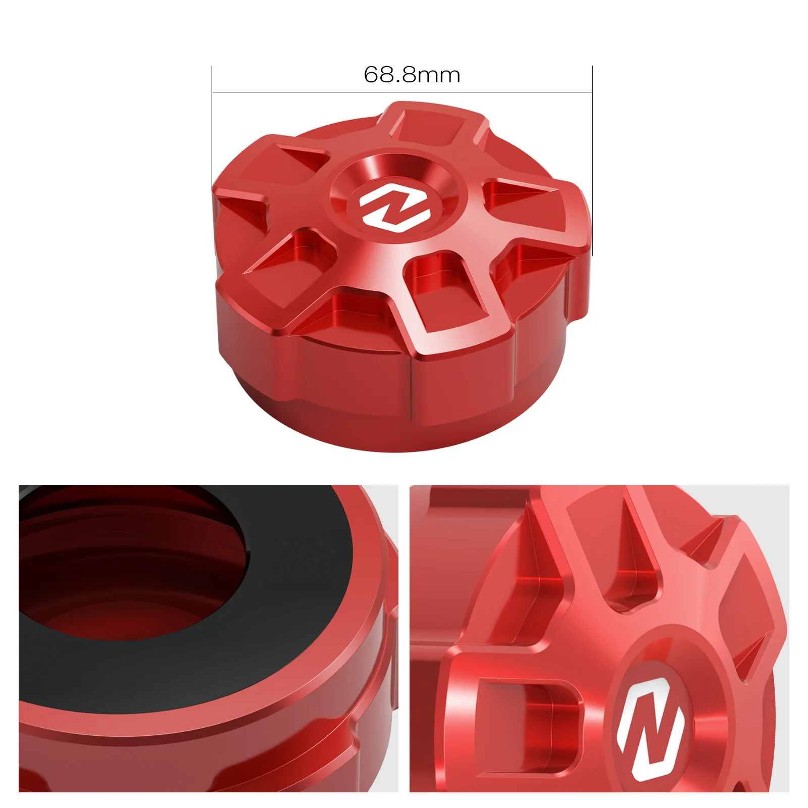 NICECNC Gas Caps Compatible for Honda Talon 1000R/X/RS/XS Replace 32F20020 Fuel Gas Tank Cap Aluminum Alloy