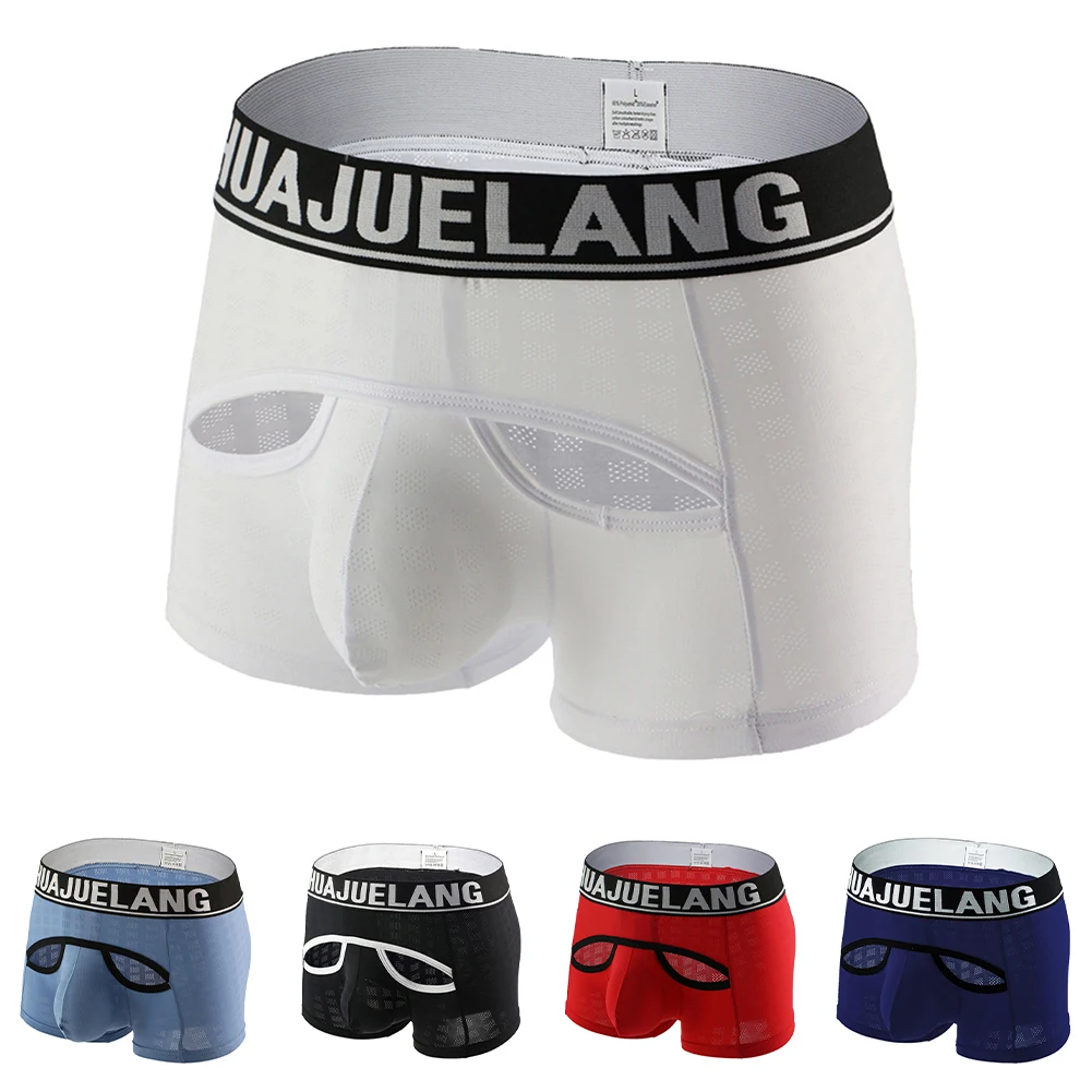 

Boxer Briefs Breathable Trunks Comfortable Fit Elastic Waistband Fashionable Design Sexy Breathable Underwear Boxer Casual Wear