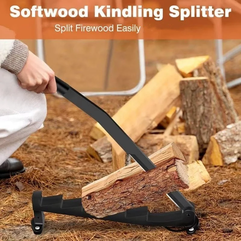 Wall Mounted Kindling Splitter Wood Kindling Splitter Portable Manual Fire Wood Kindling Splitter Firewood Cutter