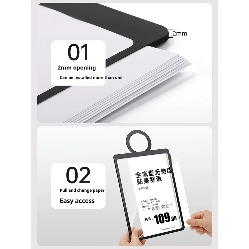 5pcs Premium PET Price Tags for Clothing Stores - A4 A5 Hanging Display Promotional Signs Ideal for Showcasing Sales Prices