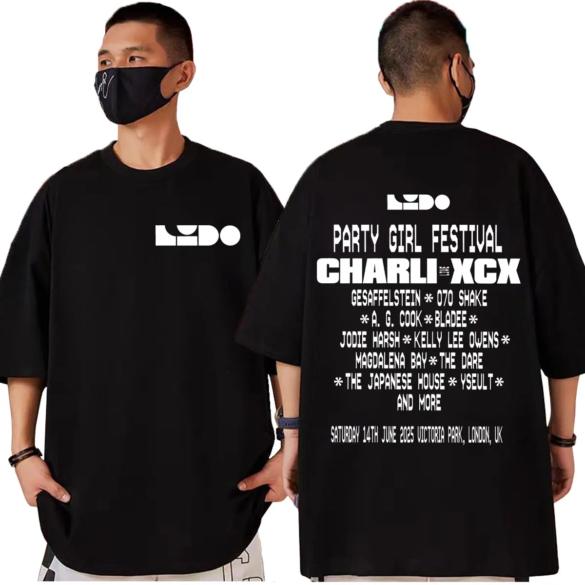 

Rapper Charli Xcx Tour 2025 T-shirt Men Women Clothing Fashion Hip Hop Short Sleeve T-shirts Summer Casual Loose Cotton T Shirt