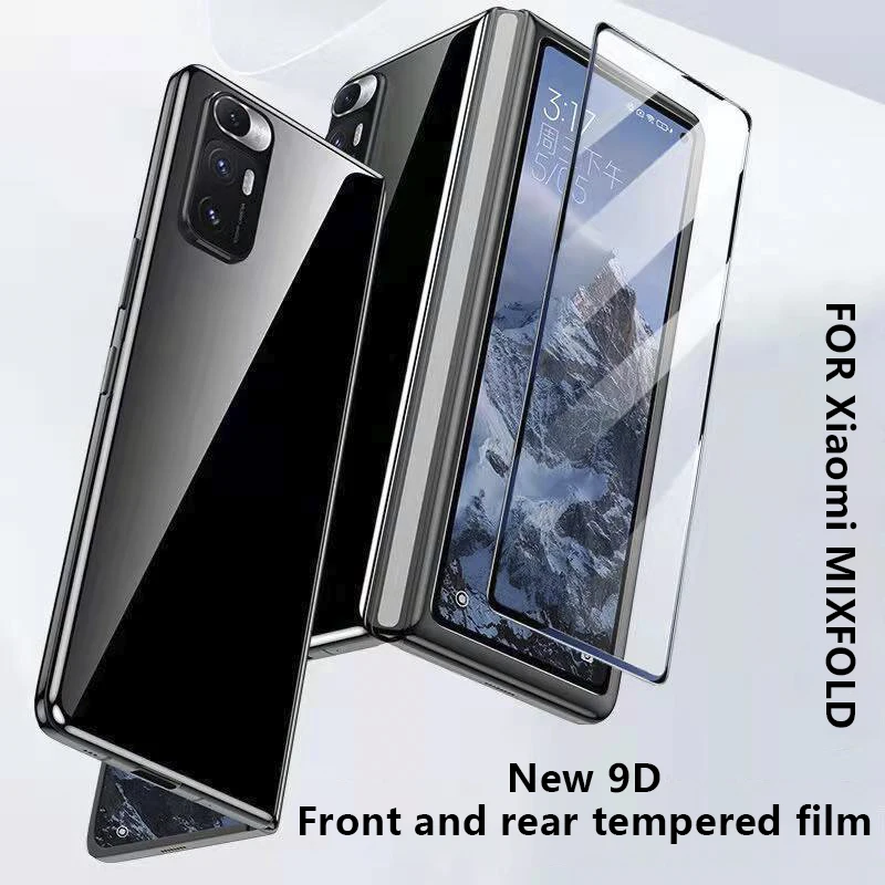 Xiaomi用強化ガラススクリーンプロテクター,Xiaomi用強化ガラスフィルム,ウィンドウフィルム,3つ折り保護フィルム,パープル