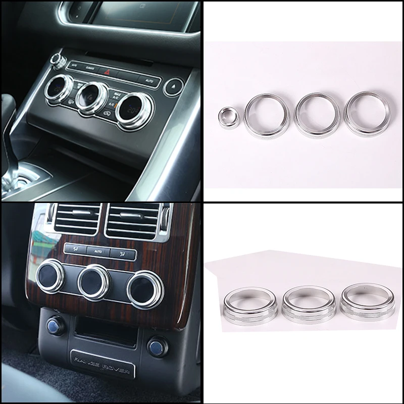 

For Land Rover Range Rover Vogue L405 2013-2017 Aluminum Alloy Car Central Air Conditioner Air Outlet Volume Adjustment Knob