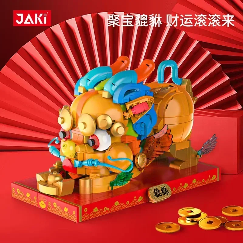 JAKI Blocks Kids Building Toys DIY Bricks Chinese Culture Mythical Girls Puzzle New Year Gift Holiday Home Decor 5136