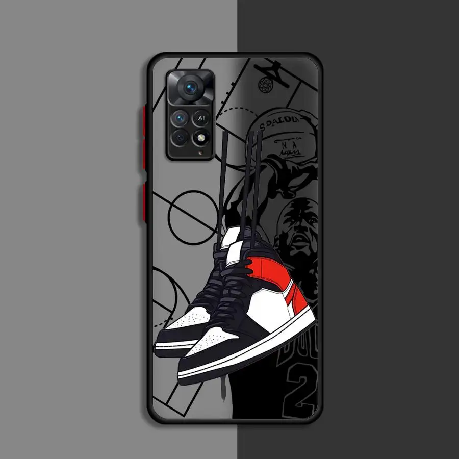 Luxury Sneakers AIR Sports Shoes Phone Case for Xiaomi Redmi Note 11 12 Pro 5G 9 13Pro 9S 9T 10 10S 11 13S 10 pro 12S 13 12