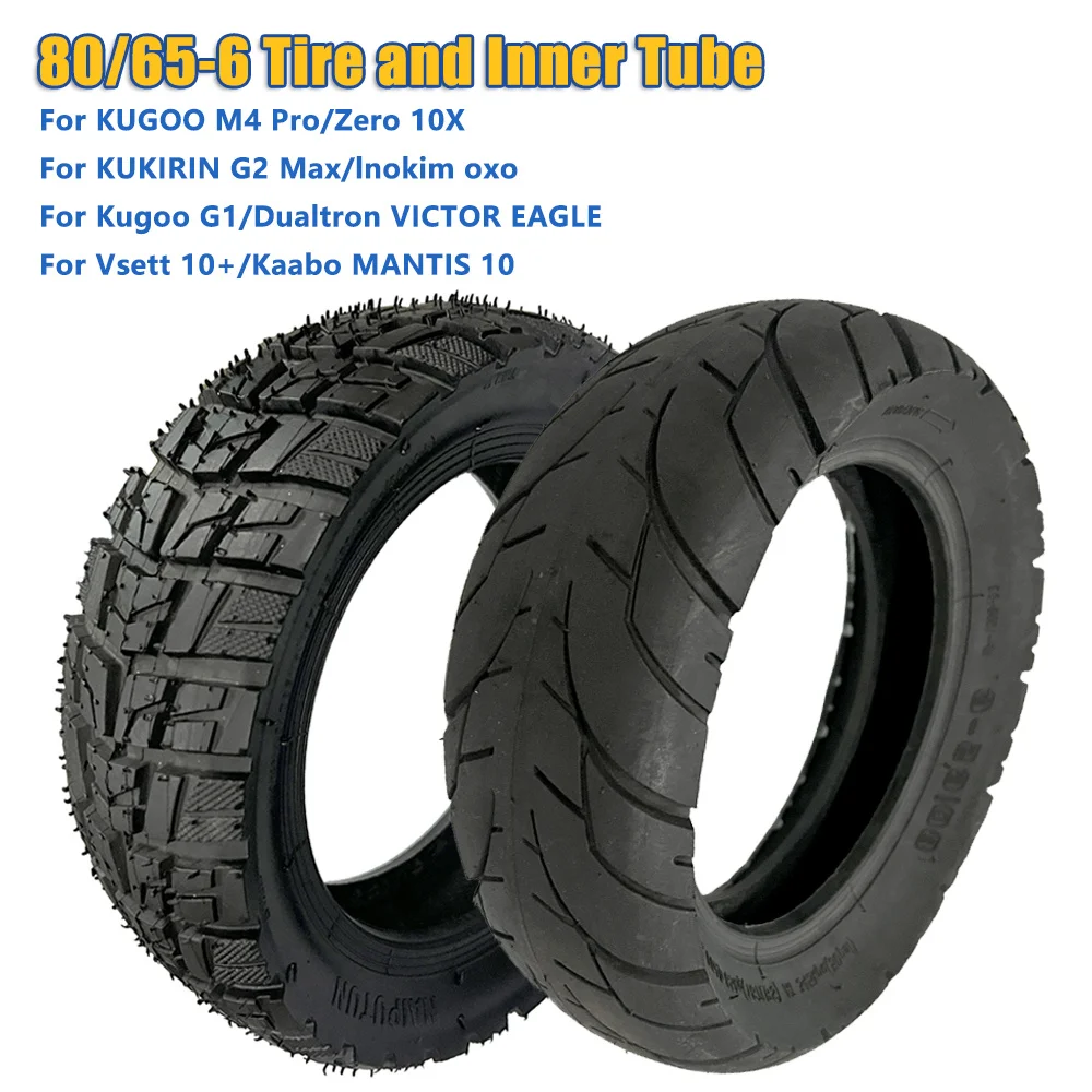 

80/65-6 Off-Road Tyre 10 Inch Tire 255x80 10X3.0 Tire for Kugoo M4 Pro/Zero 10X/KUKIRIN G2 Max/Inokim oxo Electric Scooter Parts