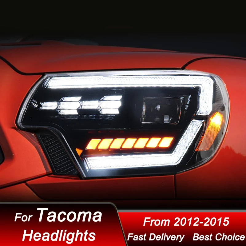 

Поп-стайлинг фар для Toyota Tacoma 2012-2015, светодиодные фары в сборе, обновление, аксессуары для линз проектора с высокой настройкой K