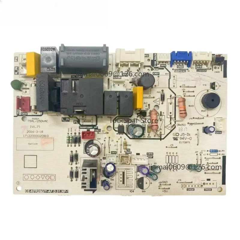 CE-KFR26G/Y-AF.D.01.NP-1 17122000020810 Air Conditioner Indoor Unit Control Board PCB Replacement Spare Parts