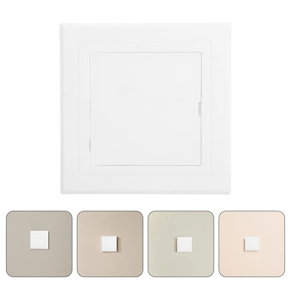 

2Pcs ABS Removable Ceiling Access Panels White Plastic Hatch Cover for Drywall Inspection Easy Install Access Panels