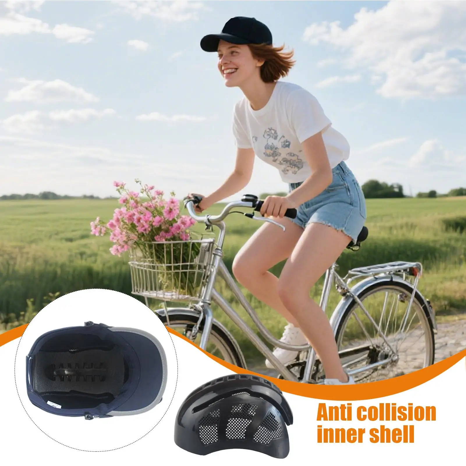 

Вставка для кепок, вставка для каски для бейсболок, противоударное мягкое снаряжение для защиты головы для занятий спортом на открытом воздухе, промышленное