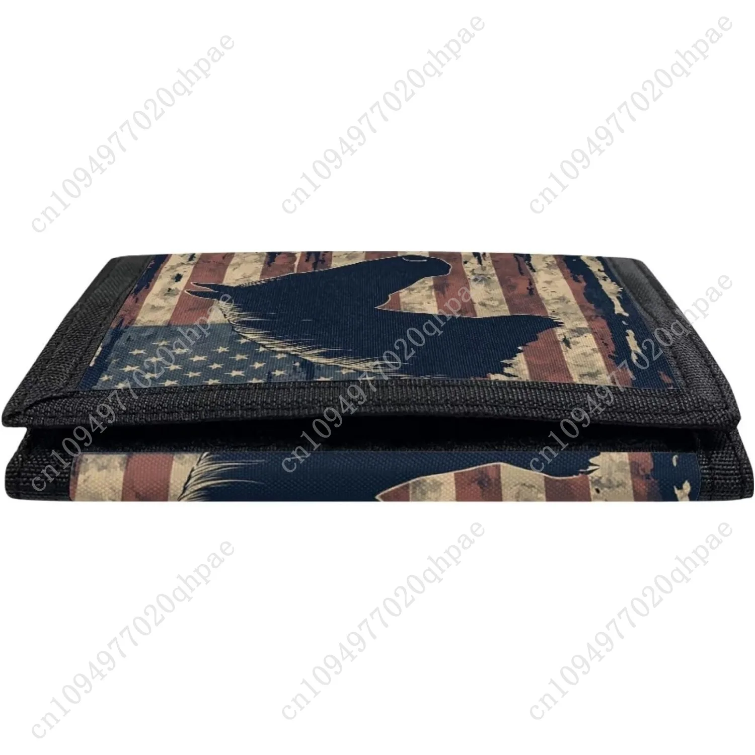 GIFTPUZZ الأولاد محافظ للأطفال 6-8 العلم الأمريكي مع الحصان الاطفال محافظ للبنين 10-12 محفظة كول كامو محفظة محفظة ثلاثية الطي f