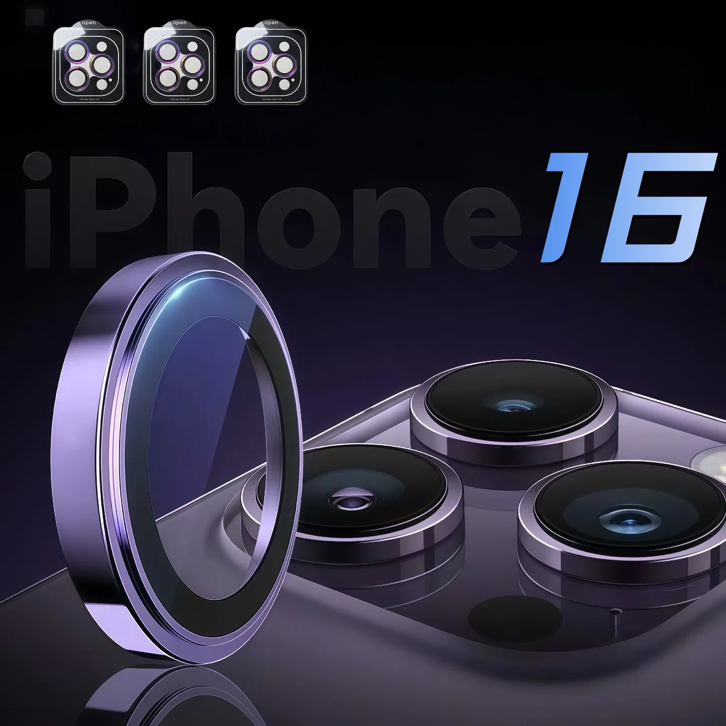 

3 шт. IPhone 16 Pro Max 16 Plus Stealth Camera защитная пленка анти-съемка устойчивая пленка для записи конфиденциальности экран защита