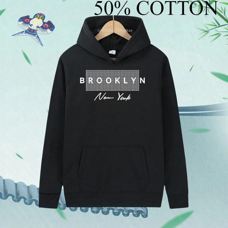 Harajuku هوديي الرجال النساء البلوز Y2k الخريف الصوف هوديي ملابس بأكمام طويلة 50% القطن ملابس رياضية