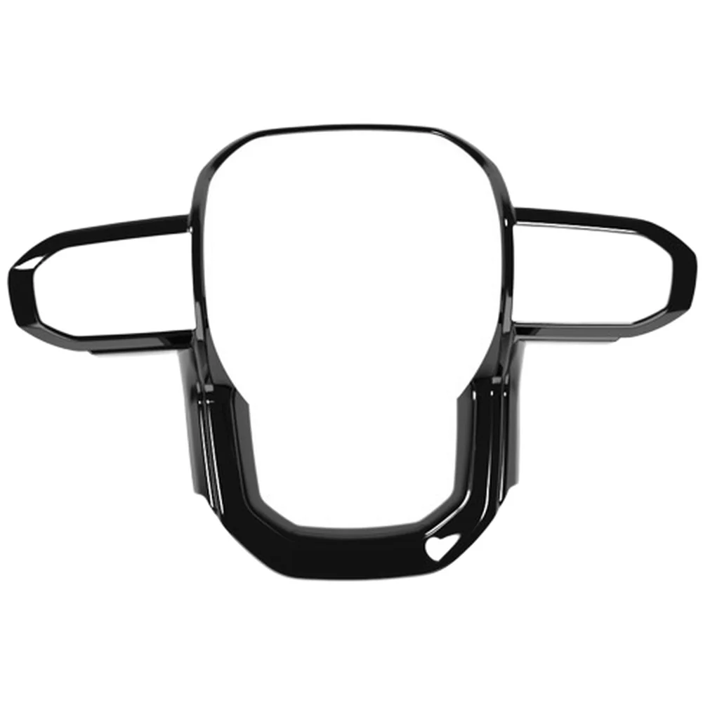 زر لهجة عجلة القيادة تقليم ديكور السيارة الداخلي مادة ABS سهلة التركيب تركيب سريع مقاومة للاهتراء