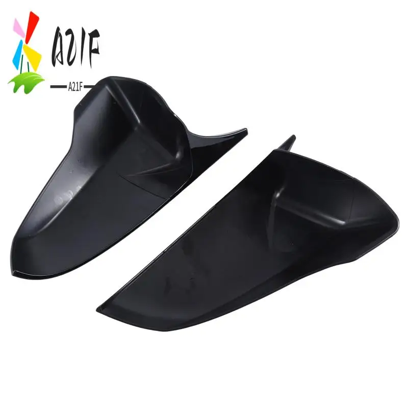 

A21F-1 Pair Ox Horn Side Mirror Shell Accessories Parts Reverse Caps Trim For Hyundai Veloster 2018-2024 Glossy Black