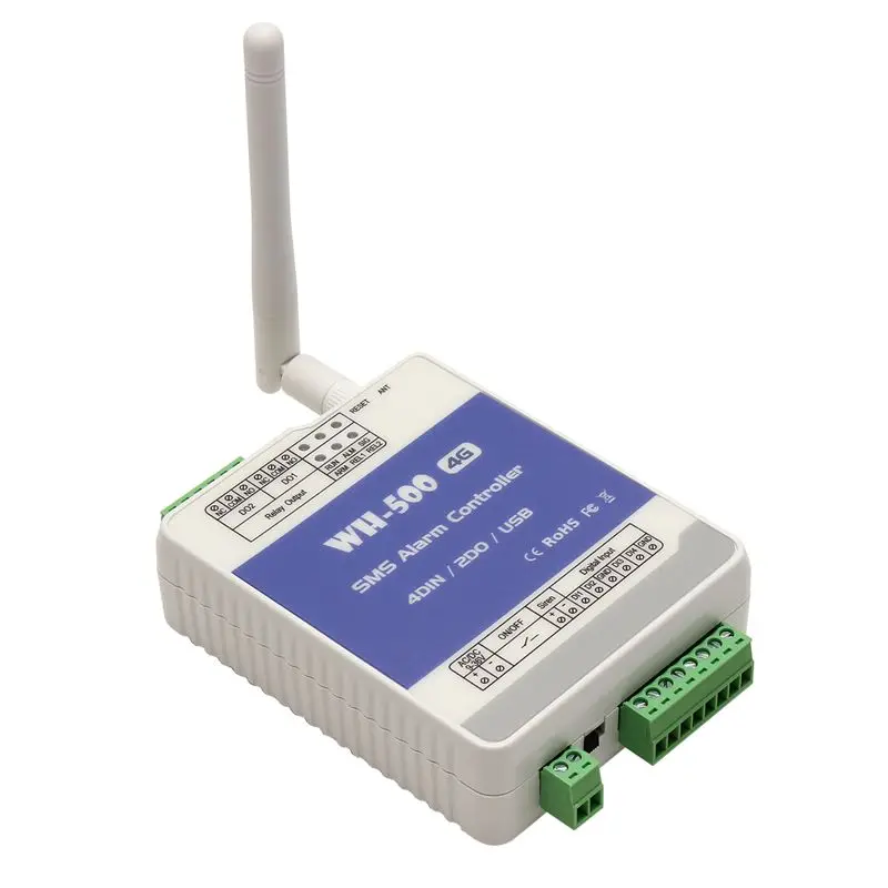 

A42T-WH-500-EU GSM 4G Gate Door Opener Relay Switch Remote Controller Wireless Alarm Controller With APP Control