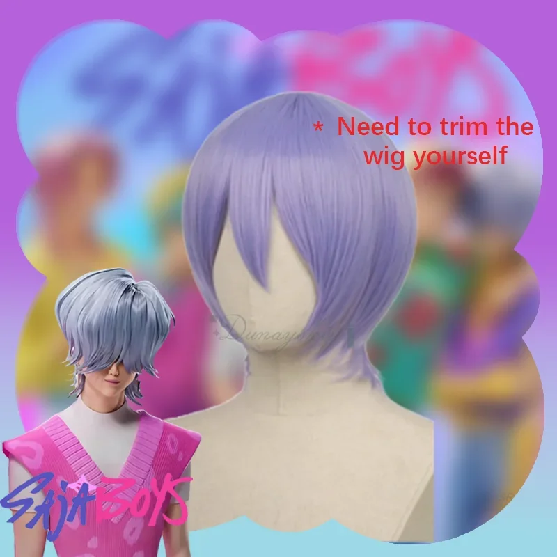 Saja Boys Mystery Anime Movie K-Pop Demon Hunters Cosplay Costume 30CM Wig Cosplay Group Accessories Carnival Halloween party