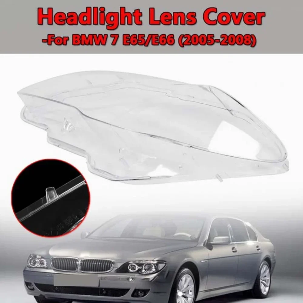 

Car Headlight Clear Lens Headlamp Clear Cover for BMW 7 Series Sedan E65 E66 2005 2006 2007 2008 Car Replacement Parts