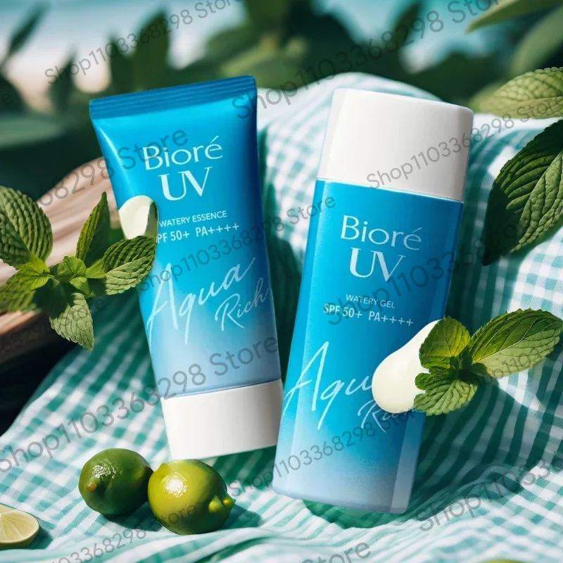 50ml Biore UV Aqua reich wässrige Sonnenschutz Essenz Japan Kosmetik SPF50 Pa Hautpflege Sonnenschutz Creme Gel Lotion für Gesicht Körper