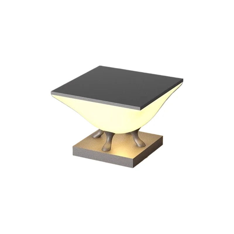 New Style Column Head Lamp - Gate Lamp Solar Wall Lamp Gate - Post Lamp LED Outdoor Waterproof Courtyard Garden Column Top Lamp view 5