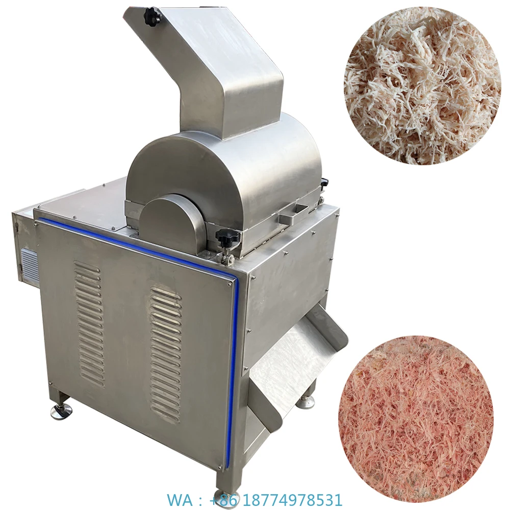 Máquina trituradora de carne de res I, máquina para hacer hilo dental de carne cocida, trituradora industrial de pechos de pollo