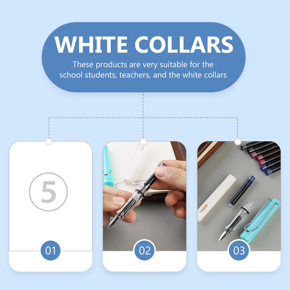 

150Pcs Useful Ink Devices for Fountain Pen Refills Easy to Use Perfect Gift for Friends Family Fountain Pen Ink Sacs