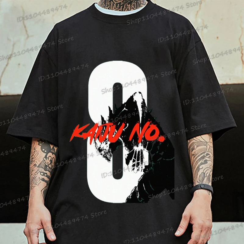 

Kaiju No 8 Japan Anime T-shirt Men Women Vintage Funny Tshirt Short Sleeve Harajuku Male Tees Fashion Kaiju No.8 Streetwear