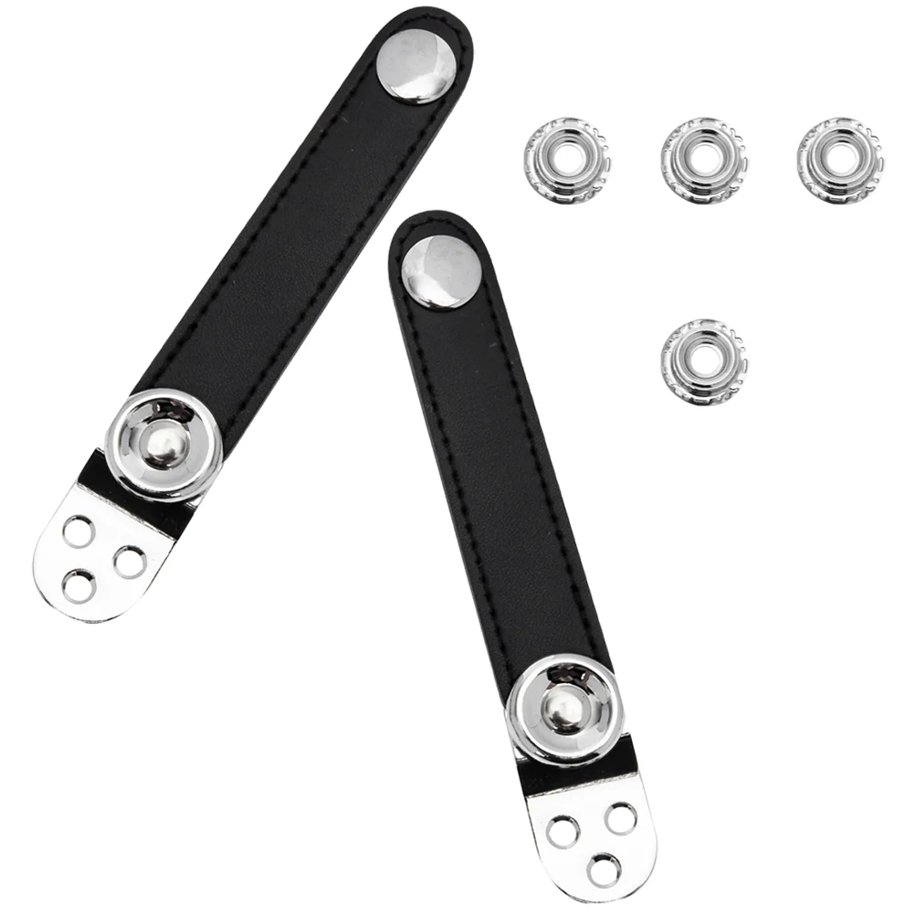 2 Pcs Knob Vest Filler Holder Accordion Bellows Buckle Belt Straps with Accessory Double Layer