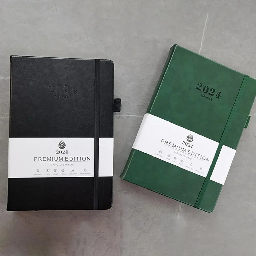 Notebook Notebook Met Maandelijkse Wekelijkse Weergave 2024 Planner Notebook Efficiënt Afspraakbeheer Soepel Schrijven Voor Thuis