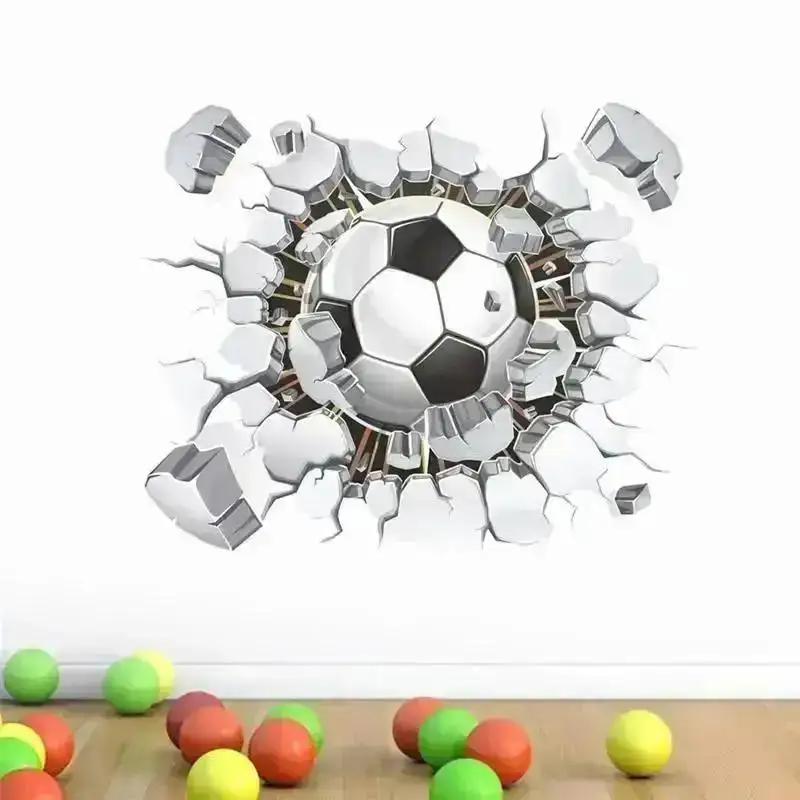 3D Wall Sports Basketball Wall Stickers Self Adhesive Mural Decal Children Bedroom Living Room Home Walls DIY Decor Art Sticker