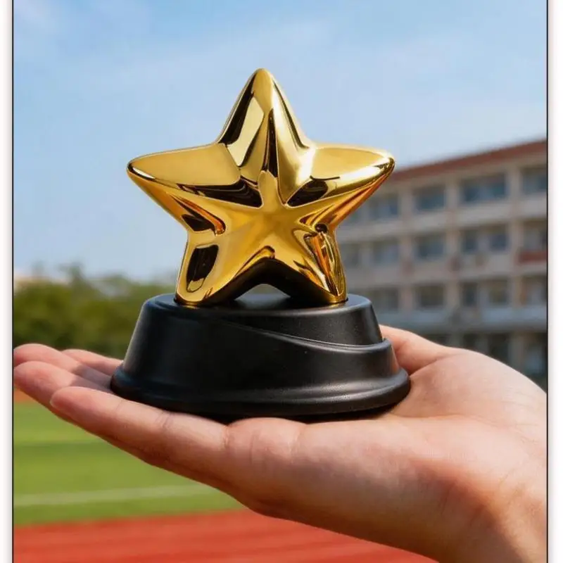 New Sale Gold Plastic Mini Star Trophy Cup Kids Award Souvenir For School Competition Ceremony Student Reward Prize