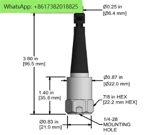 Czujnik wibracji CTC, oryginalny amerykański, typ prędkości, pętla zasilania, czujnik wibracji z pancerną ochroną.