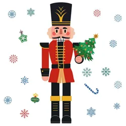 Nutcracker Refrigerator Magnets Refrigerator Stickers Garage Door Decals Christmas Soldier Nutcracker Sign Fridge Magnet