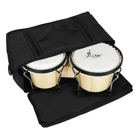 Waterproof Bongo Drum Bag Handheld Crossbody Oxford Cloth Storage Box Cotton Thickening Total Protection Drum Bag