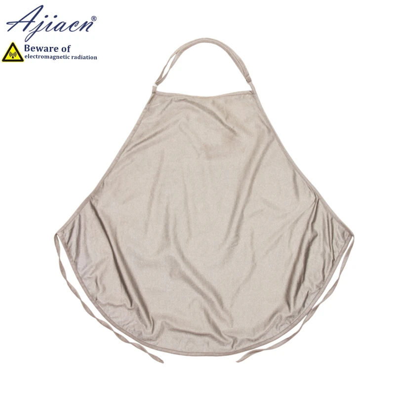 100% ألياف الفضة محبوك النسيج الأمومة المئزر الهاتف المحمول ، WIFI الإشعاع الكهرومغناطيسي التدريع ملابس النساء الحوامل #4