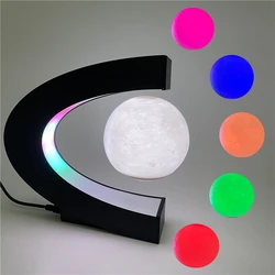 3D Printing Moon Light Floating Magnetic levitating Moon Lamp Electronic Antigravity Lamp Office Home Decoration Birthday Gift