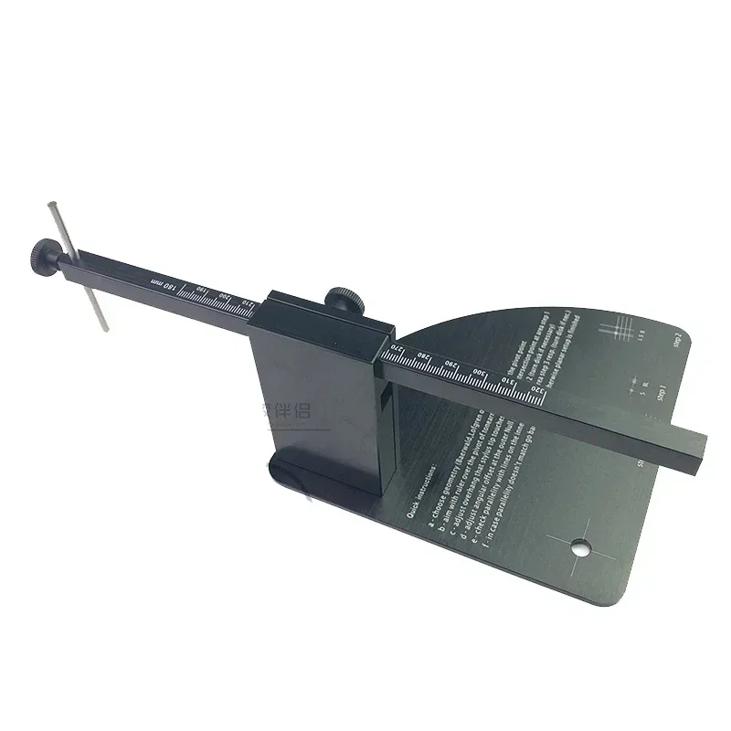 Tonearm and cartridge position wheelbase adjustment tool Vinyl turntable adjustment ruler