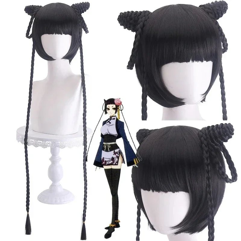 Anime Zwarte Butler Runde Mao Cosplay Kostuum Sjaal Sokken Hoofdtooi Volwassen Man Vrouw Sexy Kawaii Chinese Stijl Cheongsam Pak