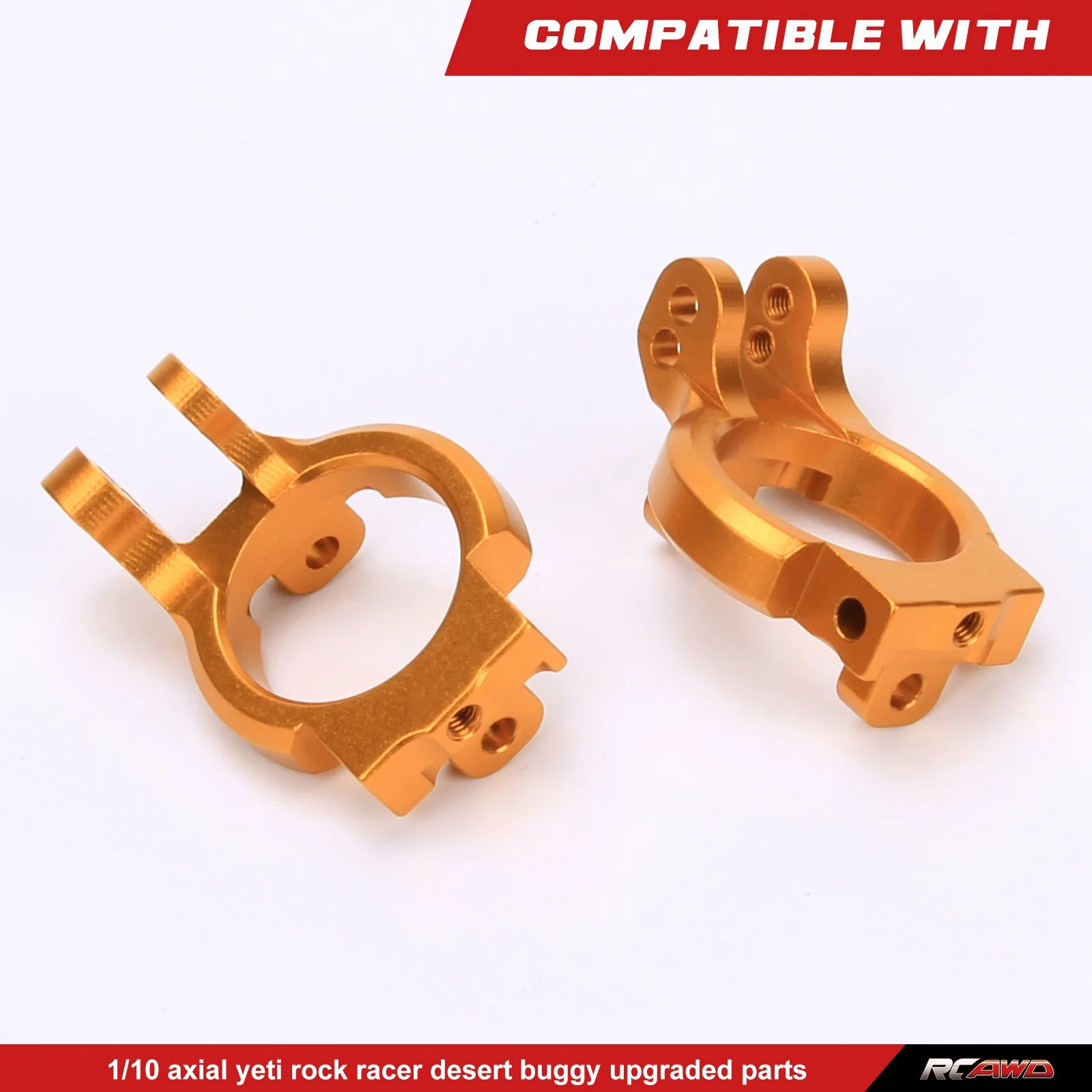 C Hub Carrier(l/r) Aluminum For Rc Hobby Model Car 1/10 Axial Yeti Rock Racer Desert Buggy Crawler Upgraded Hop-Up Parts AX90026