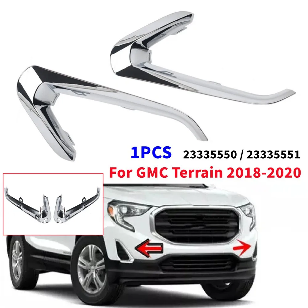 

23335550 23335551 Для GMC Terrain 2018 2019 2020 Автомобильный левый/правый передний бампер, противотуманная фара, рамка, накладки, аксессуары