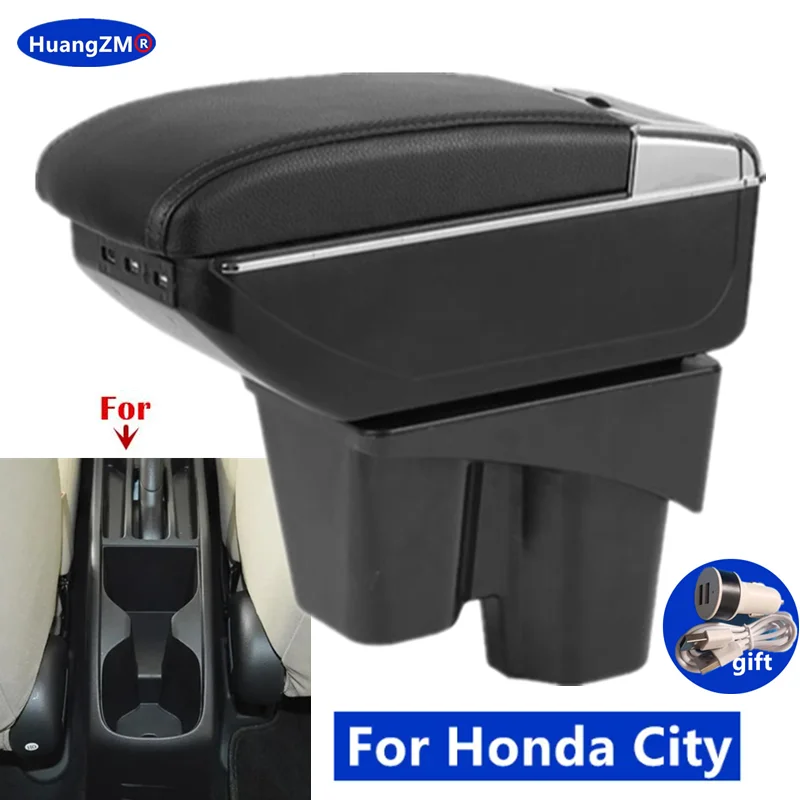 Do podłokietnika Honda City Do podłokietnika Honda New City Schowek na podłokietnik samochodowy Dedykowane akcesoria samochodowe do modernizacji wnętrza