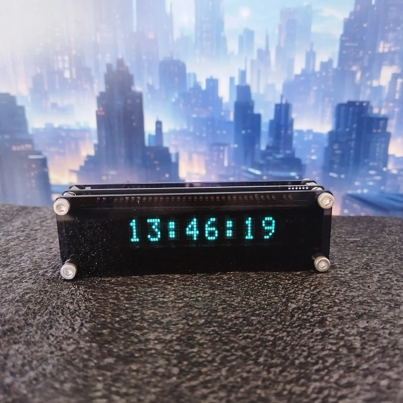 Desktop Clock Ornament VFD Clock WIFI Creative Home Clock Decoration Vacuum Fluorescent Display Gift