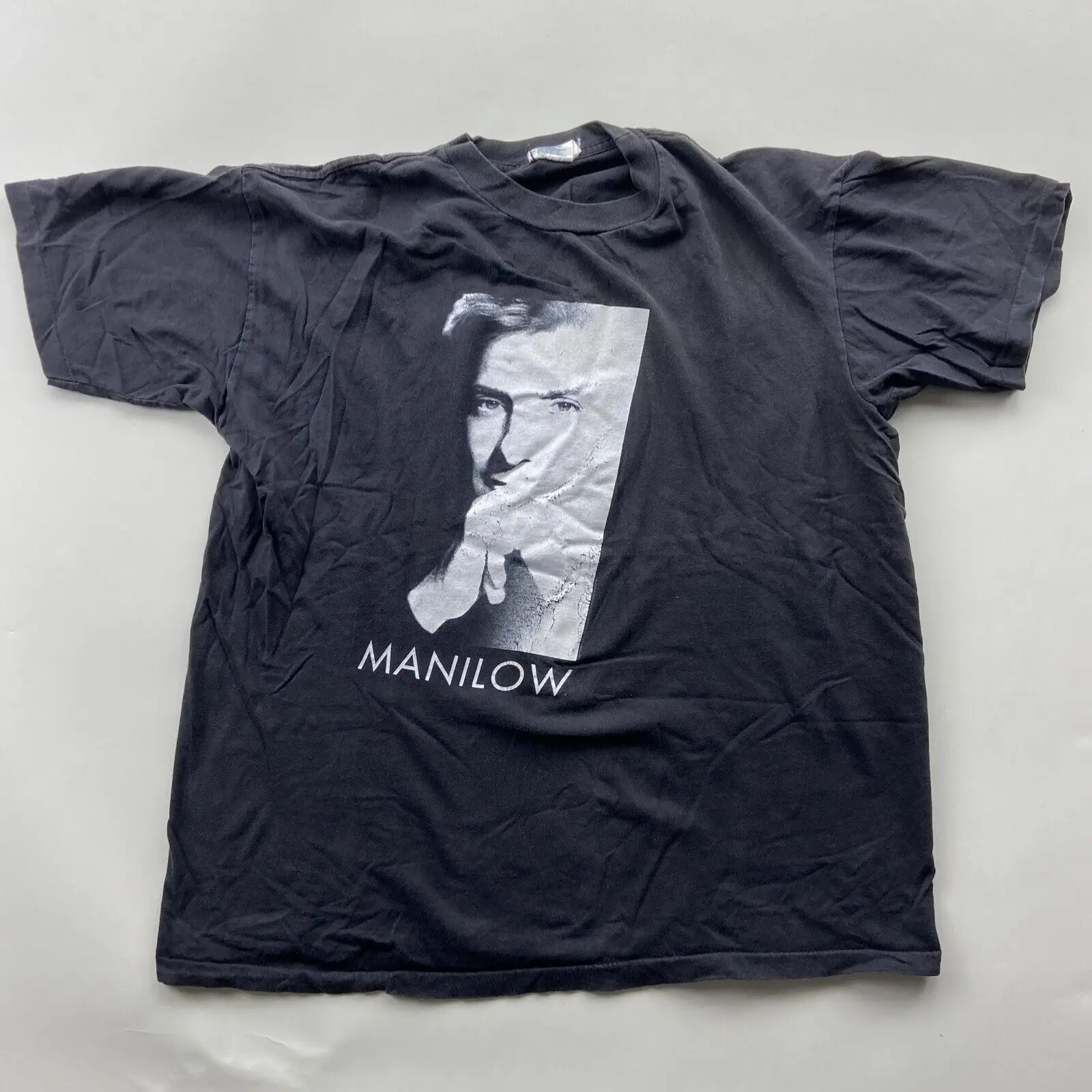 Vintage Barry Manilow T Shirt Xl Tour Of The World