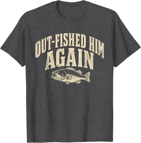 Out-Fished Him Again Lustiges Bass-Angler-T-Shirt Y2k Fischer Outdoor-Kleidung Humor Fischliebhaber Angler Cooles Spruch-T-Shirt – Detail 15