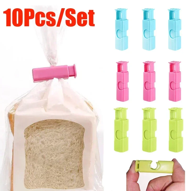 10/1Pcs Sealing Bag Clips Portable Kitchen Food Snack Storage Plastic Sealer Clamp Clips Reusable Kitchen Storage Organizer Clip