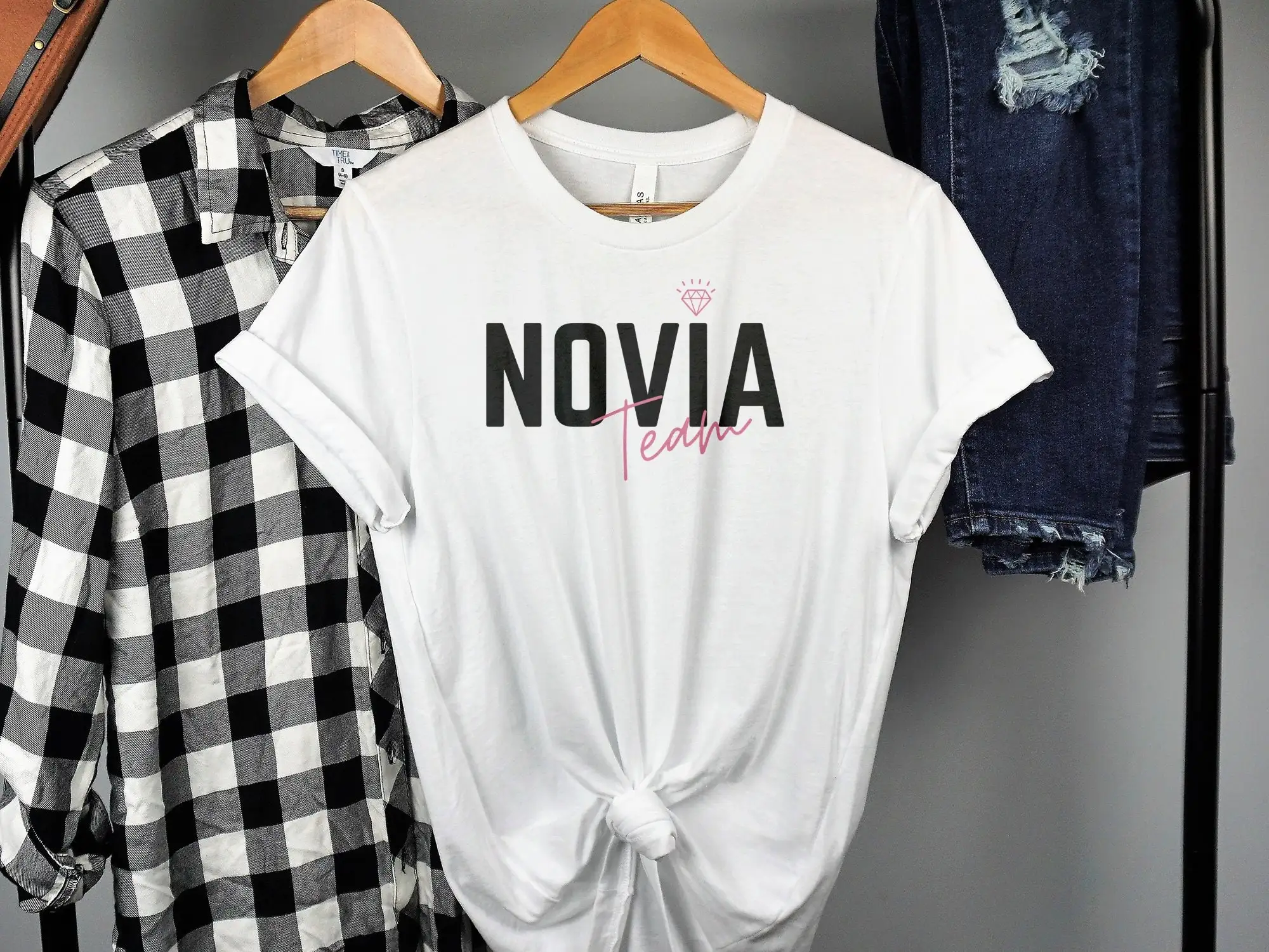 Novia Team Wedding Party T Shirt