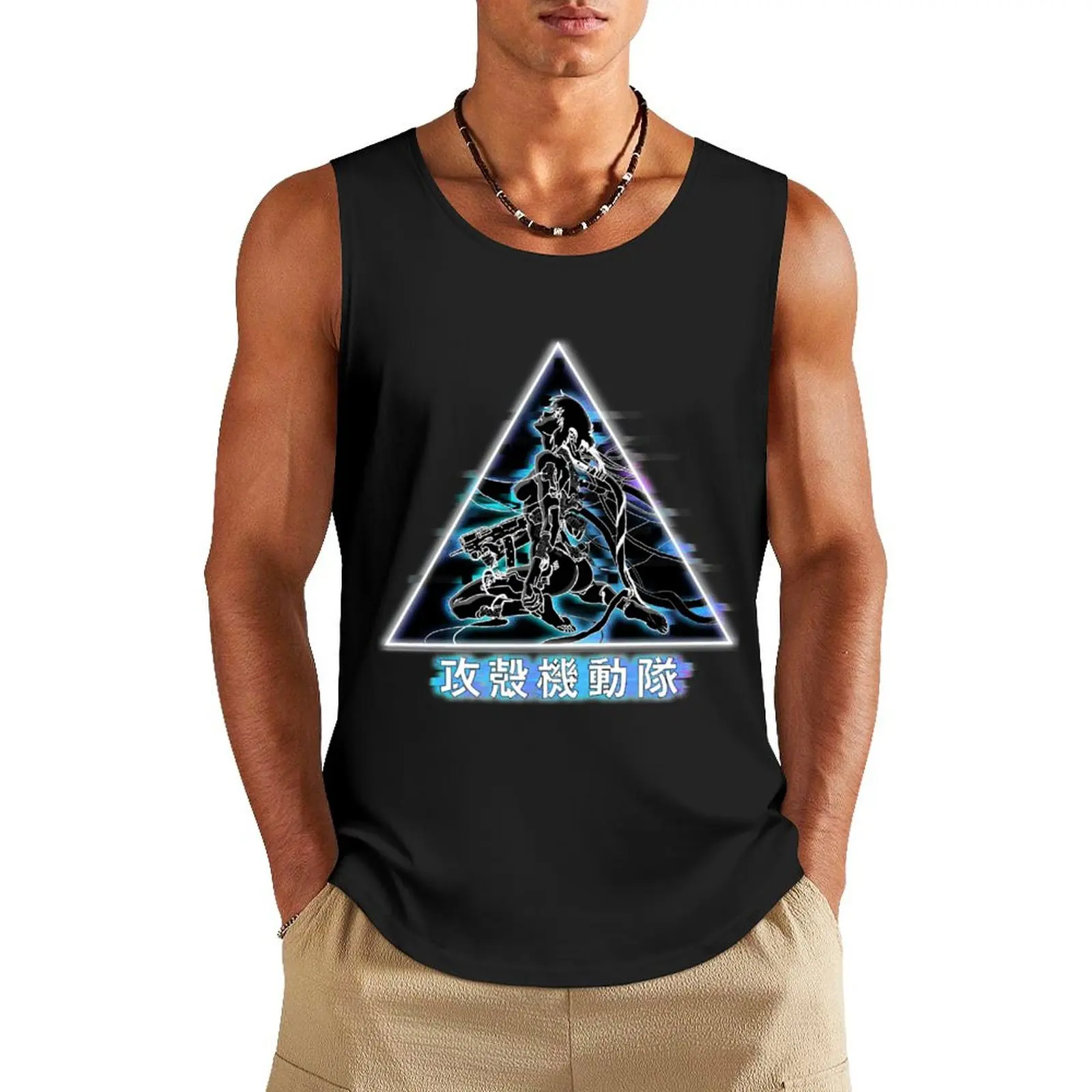 The Shell (Ghost in The Shell) Tank Top sports clothes for men summer clothes